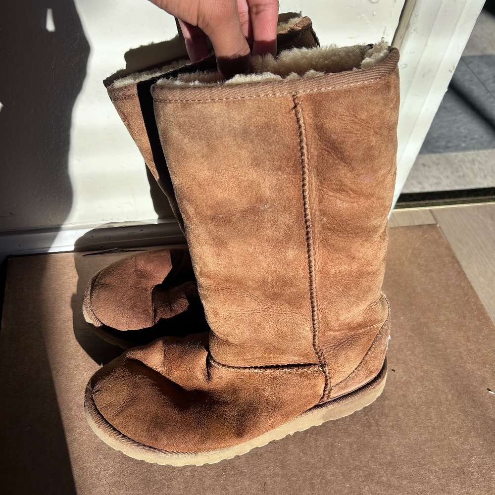 Brown suede UGGs - image 3